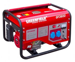 Бензиновый генератор Greenfield GF3600 Бензиновый генератор Greenfield GF3600