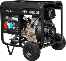Генератор дизельный HYUNDAI DHY 6000LE-3 + колеса Генератор дизельный HYUNDAI DHY 6000LE-3 + колеса