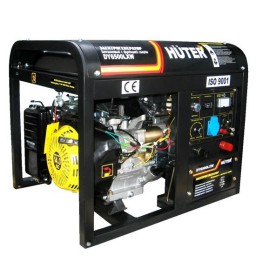 Бензиновый генератор Huter DY6500LXW, с функцией сварки, с колёсами