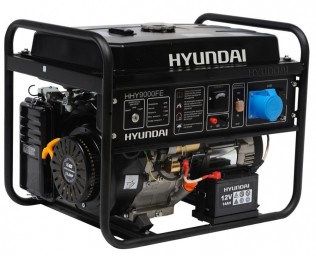 Генератор бензиновый HYUNDAI HHY 9000FE + колеса