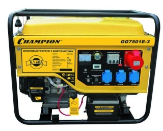 Бензиновый генератор Champion GG7501E-3 Бензиновый генератор Champion GG7501E-3