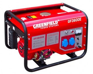 Бензиновый генератор Greenfield GF3600E Бензиновый генератор Greenfield GF3600E