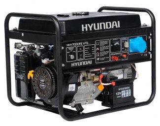 Генератор бензиновый HYUNDAI HHY 7000FE ATS + колеса